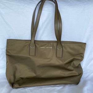 Marc Jacobs Taupe nylon and leather tote bag - excellent used condition